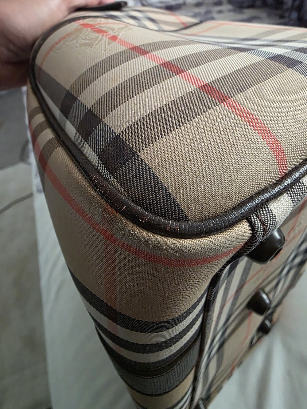 Burberry Tan and Black Checkered  Bag - Picture 13 of 13